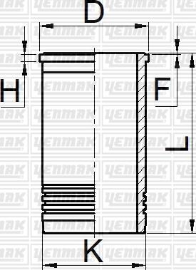 Yenmak 51-05759-000 - Cylinder Sleeve car-mod.net