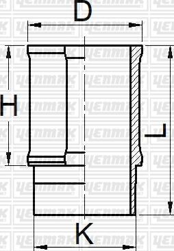 Yenmak 51-05726-000 - Cylinder Sleeve car-mod.net