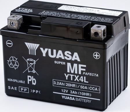 Yuasa YTX4L - Starter Battery car-mod.net