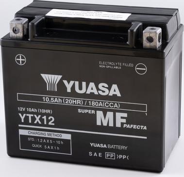 Yuasa YTX12 - Starter Battery car-mod.net