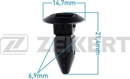 Zekkert BE-1918 - Clip, trim / protective strip car-mod.net