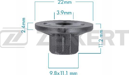 Zekkert BE-3598 - Clip, trim / protective strip car-mod.net