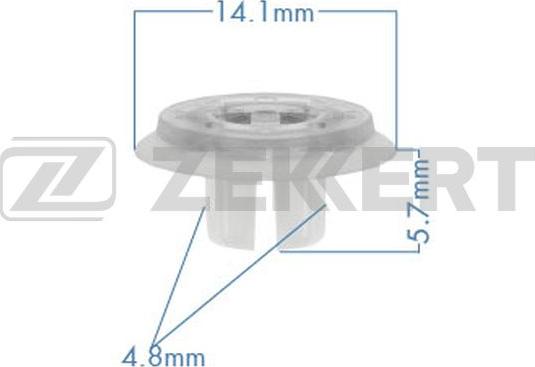 Zekkert BE-3532 - Clip, trim / protective strip car-mod.net