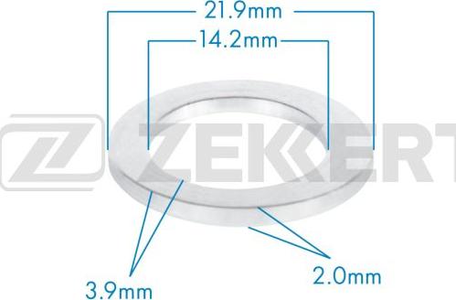 Zekkert BE-3667 - Seal Ring, oil drain plug car-mod.net