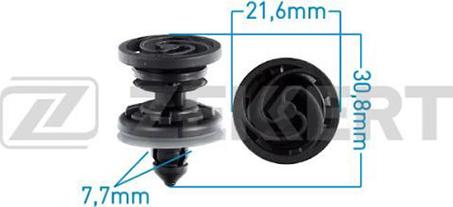 Zekkert BE-3121 - Clip, trim / protective strip car-mod.net