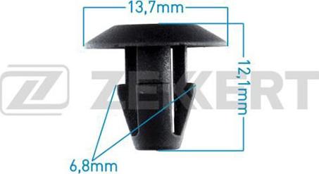 Zekkert BE-3229 - Clip, trim / protective strip car-mod.net