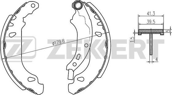 Zekkert BK-4470 - Drum Brake Shoe Set car-mod.net
