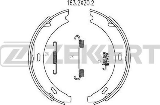 Zekkert BK-4126 - Drum Brake Shoe Set car-mod.net