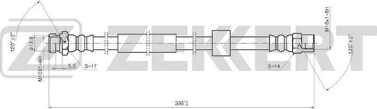 Zekkert BS-9409 - Brake Hose car-mod.net
