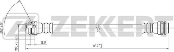 Zekkert BS-9022 - Brake Hose car-mod.net