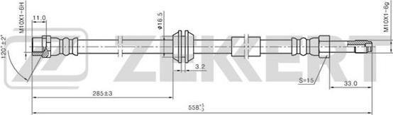 Zekkert BS-9339 - Brake Hose car-mod.net