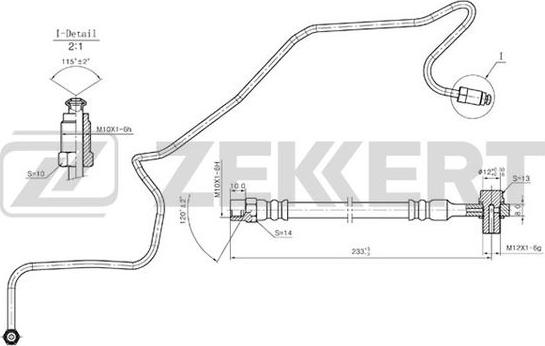 Zekkert BS-9240 - Brake Hose car-mod.net