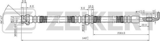 Zekkert BS-9242 - Brake Hose car-mod.net