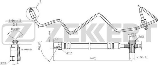 Zekkert BS-9239 - Brake Hose car-mod.net