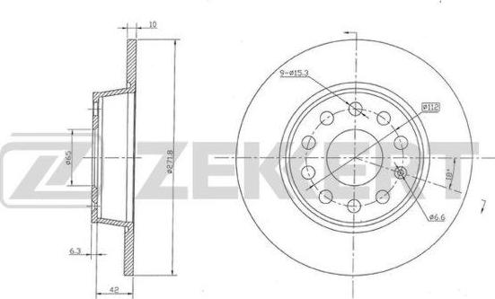 Zekkert BS-5116 - Brake Disc car-mod.net