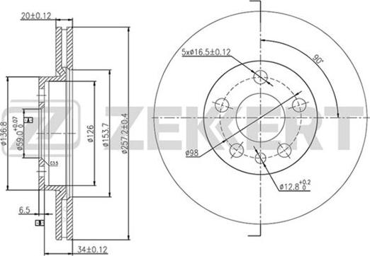 Alanko 10305035 - Brake Disc car-mod.net