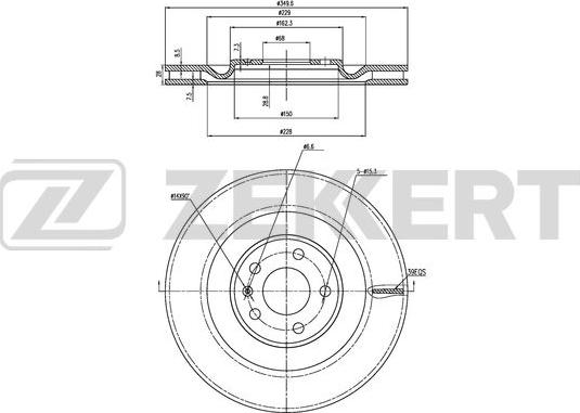 Zekkert BS-6476 - Brake Disc car-mod.net
