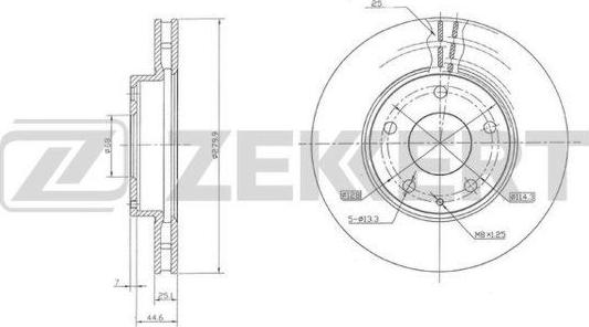 Zekkert BS-6010 - Brake Disc car-mod.net