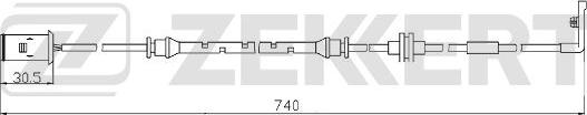 Zekkert BS-8088 - Warning Contact, brake pad wear car-mod.net