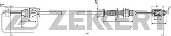 Zekkert BZ-1026 - Accelerator Cable car-mod.net