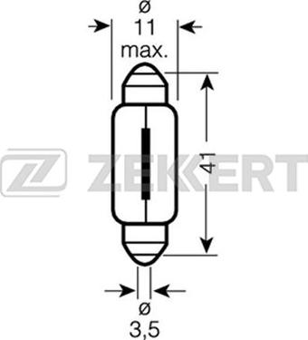 Zekkert LP-1058 - Bulb, interior light car-mod.net