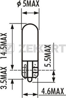Zekkert LP-1053 - Bulb, interior light car-mod.net