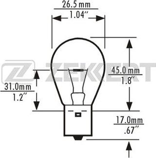 Zekkert LP-1083 - Bulb, indicator car-mod.net