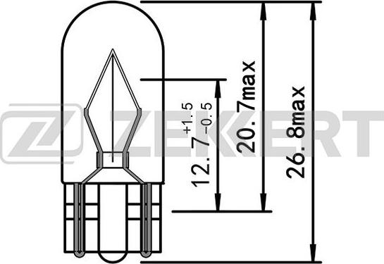 Zekkert LP-1143 - Bulb, indicator car-mod.net