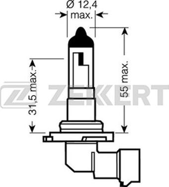 Zekkert LP-1136 - Bulb, spotlight car-mod.net