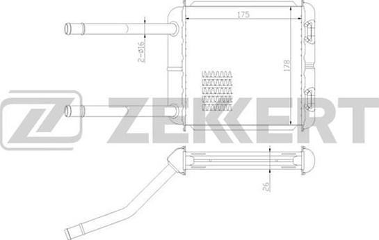 Zekkert MK-5003 - Heat Exchanger, interior heating car-mod.net