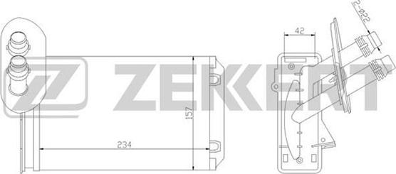 Zekkert MK-5035 - Heat Exchanger, interior heating car-mod.net