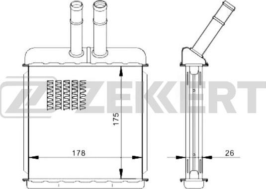 Zekkert MK-5038 - Heat Exchanger, interior heating car-mod.net
