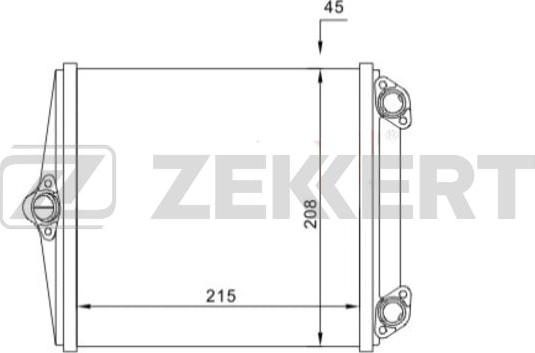 Zekkert MK-5123 - Heat Exchanger, interior heating car-mod.net