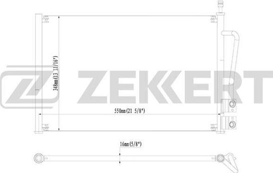Zekkert MK-3058 - Condenser, air conditioning car-mod.net