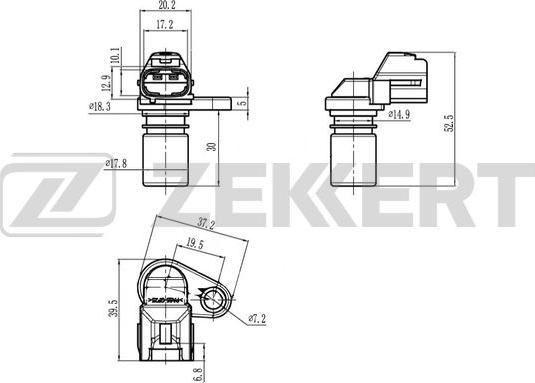 Zekkert SE-4095 - Crankshaft position sensor, RPM car-mod.net