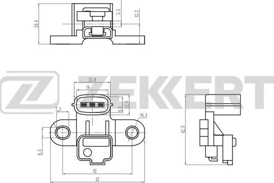 Zekkert SE-4086 - Crankshaft position sensor, RPM car-mod.net