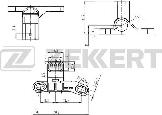 Zekkert SE-4081 - Crankshaft position sensor, RPM car-mod.net
