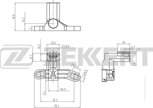 Zekkert SE-4082 - Crankshaft position sensor, RPM car-mod.net