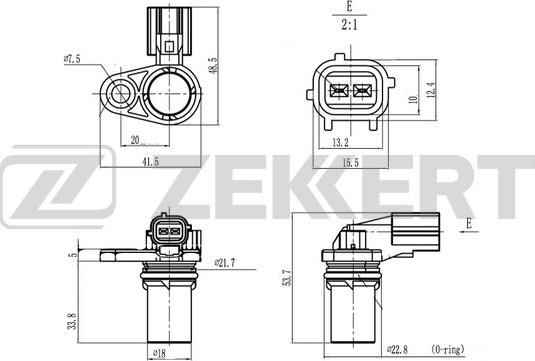 Zekkert SE-4087 - Crankshaft position sensor, RPM car-mod.net