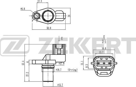 Zekkert SE-5012 - Camshaft position Sensor car-mod.net