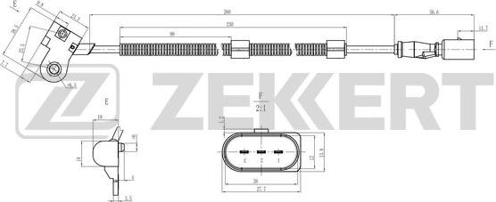 Zekkert SE-5035 - Camshaft position Sensor car-mod.net