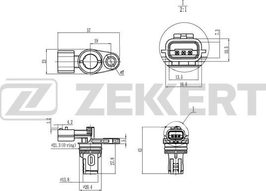 Zekkert SE-5020 - Camshaft position Sensor car-mod.net