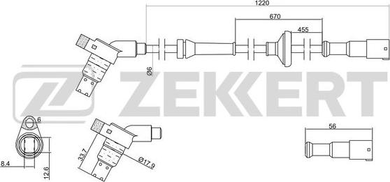 Zekkert SE-6005 - ABS sensor, wheel speed car-mod.net