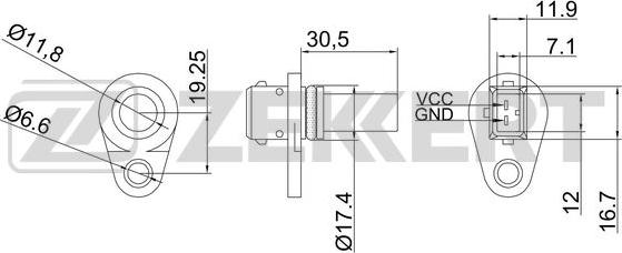 Zekkert SE-8500 - Sensor, speed car-mod.net