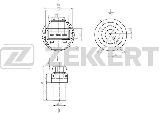 Zekkert SE-8513 - Sensor, speed car-mod.net
