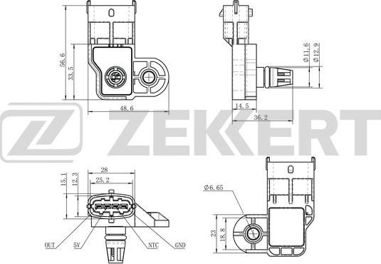 Zekkert SE-2024 - Air Mass Sensor car-mod.net