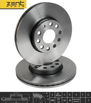 ZENTPARTS Z05951 - Brake Disc car-mod.net