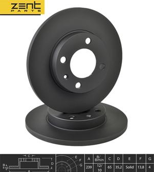 ZENTPARTS Z06264 - Brake Disc car-mod.net
