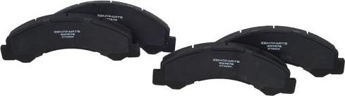 ZENTPARTS Z07576 - Brake Pad Set, disc brake car-mod.net