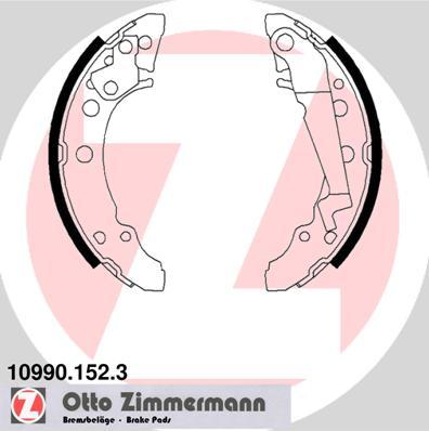 Zimmermann 10990.152.3 - Drum Brake Shoe Set car-mod.net